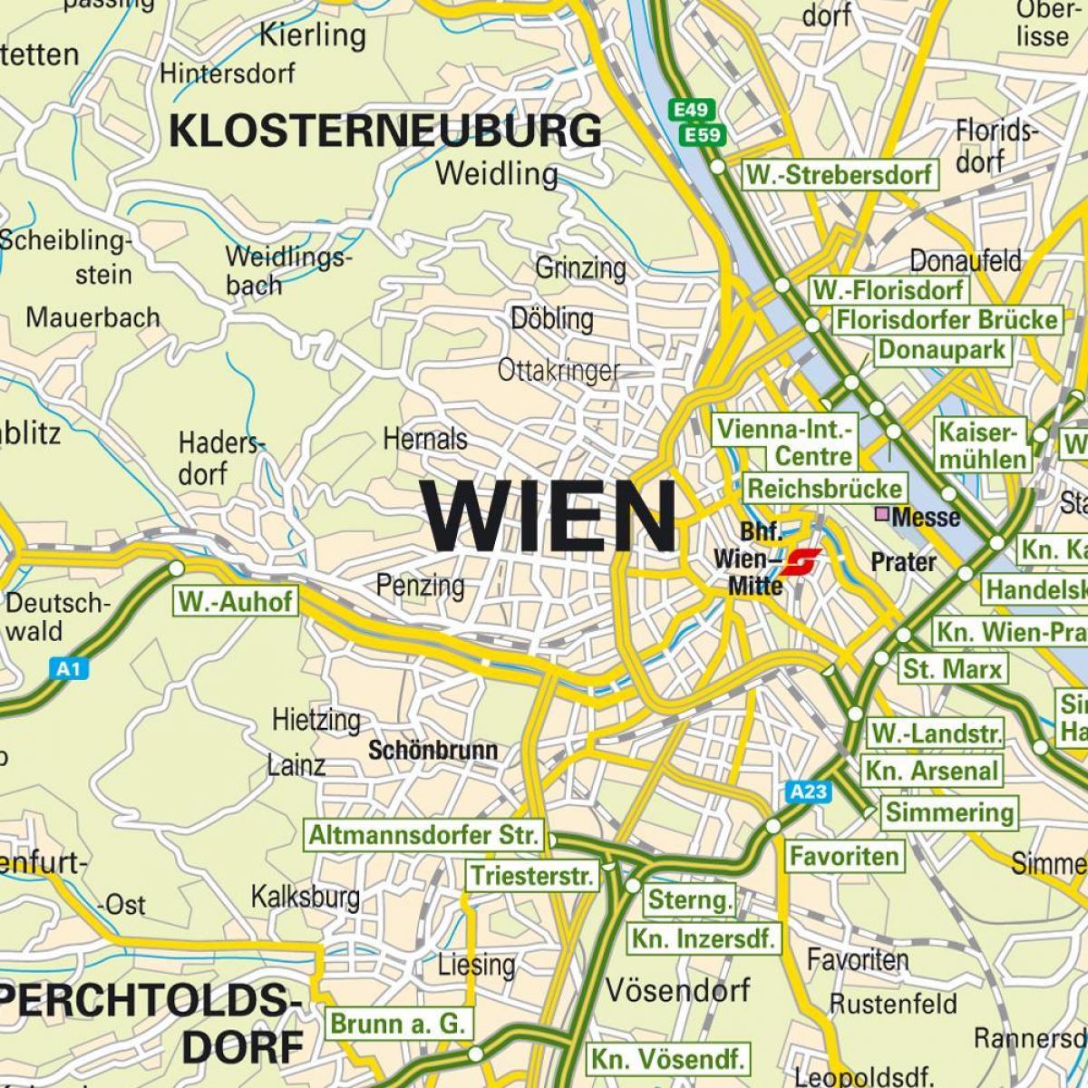 mapa erakutsiz Vienako