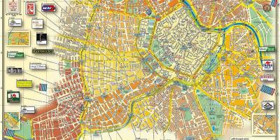 Vienako Austria hiriaren mapa