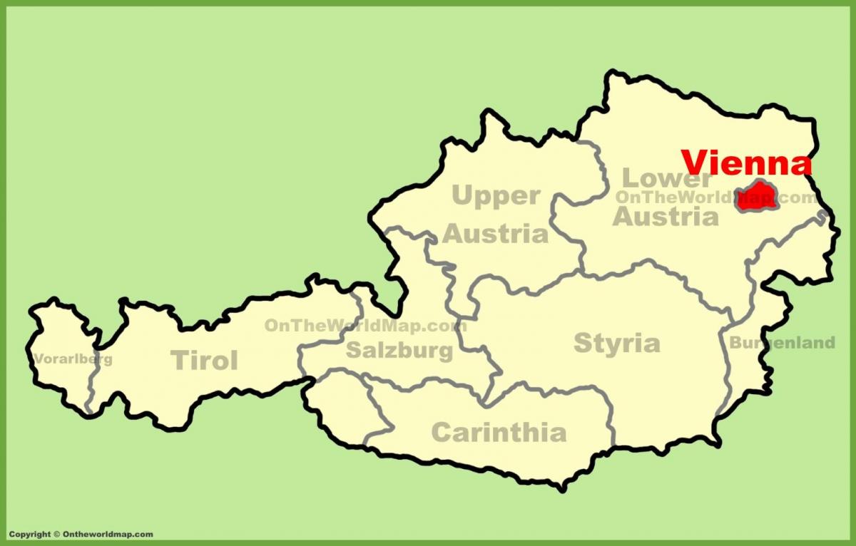Mapa Vienako kokapena