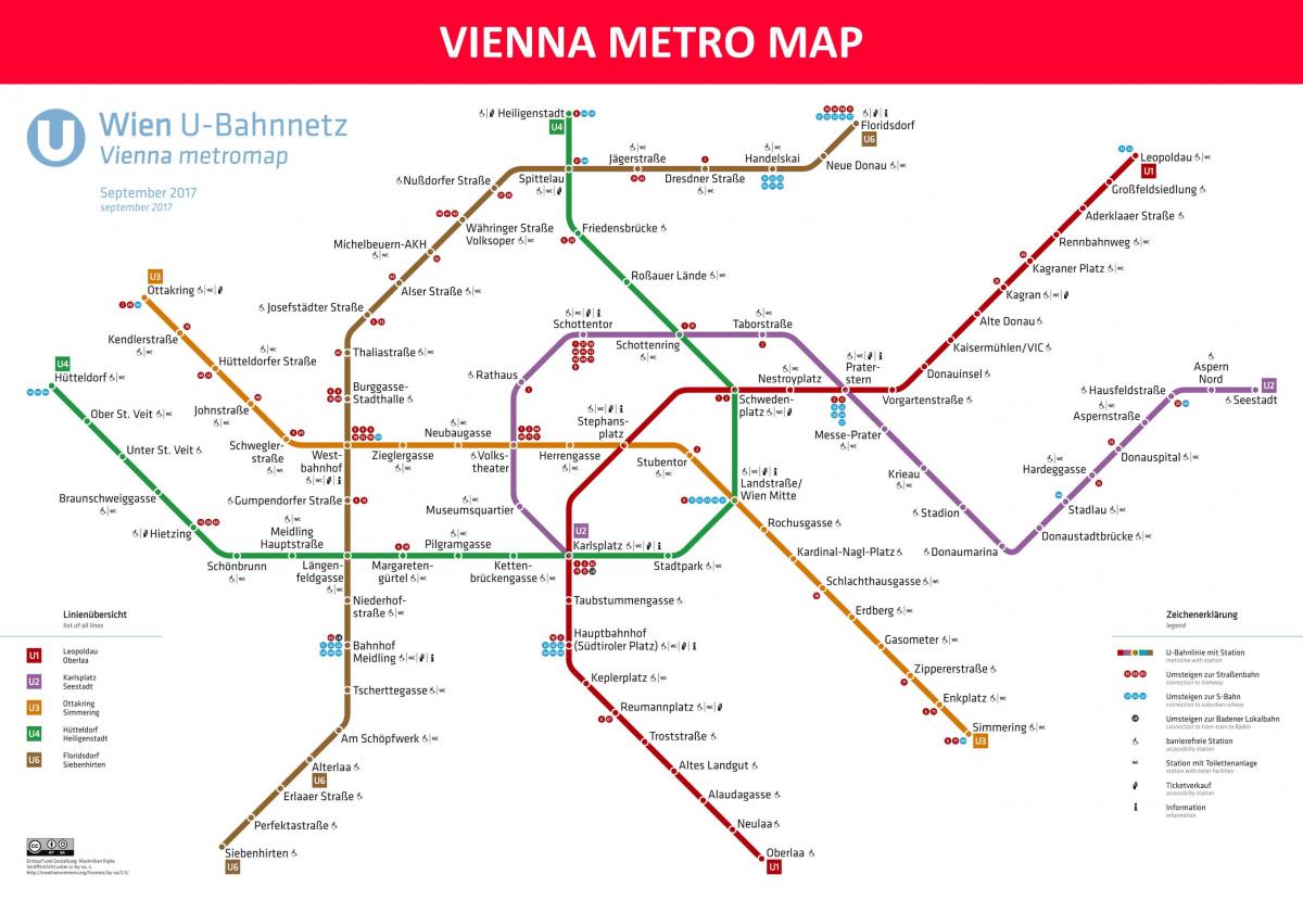 Mapa Vienako metro app