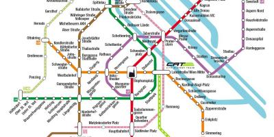 Katu city aireportua tren Vienako mapa