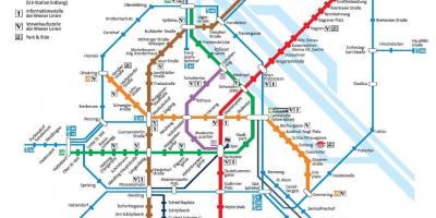Vienako metro mapa tamaina osoa