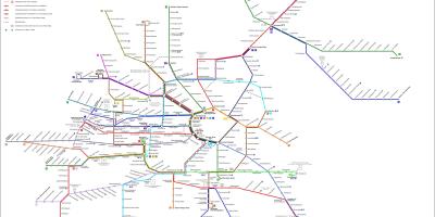 Vienako strassenbahn mapa