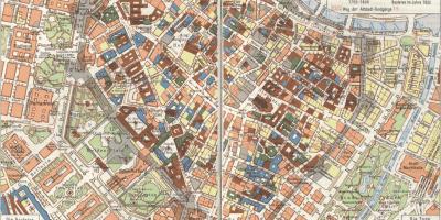 Vienako zaharra hiriaren mapa