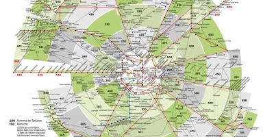 Mapa Vienako garraio tokiak