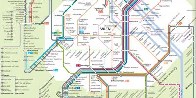 S bahn Wien mapa