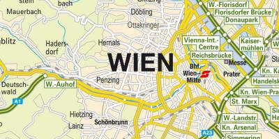 Mapa erakutsiz Vienako